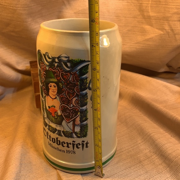 RARE 1st year 1978 Octoberfest 1L Stein handmade - Picture 9 of 12